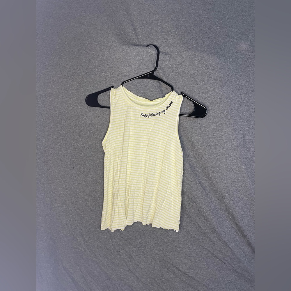 “Busy following my dreams” cropped tank top